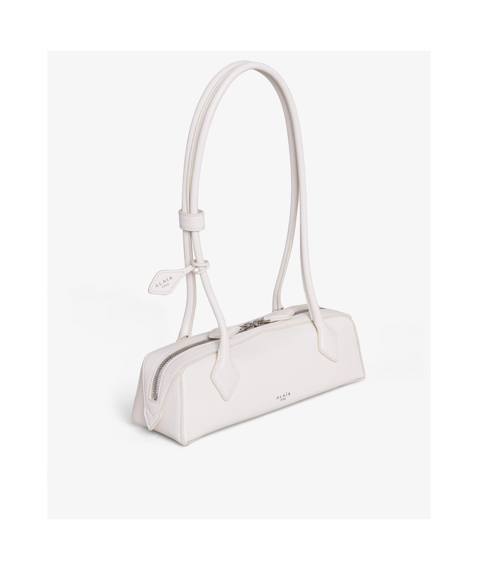 ALAÏA Alaia Ivoire Le Teckel Leather Top-handle Bag Product Image