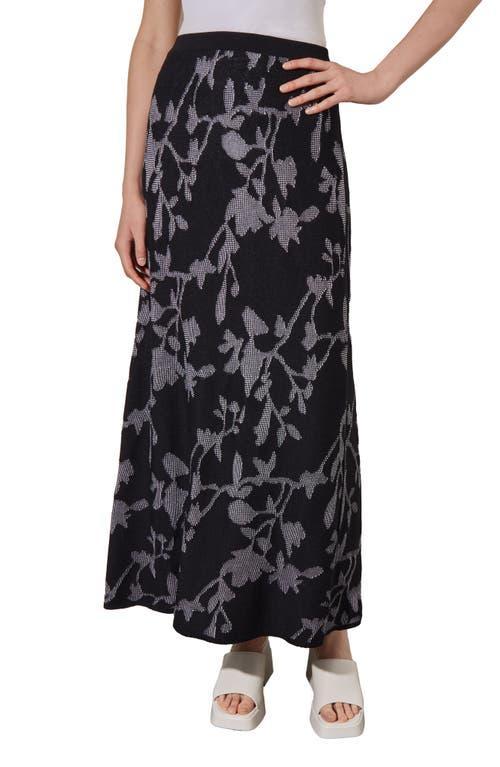 Ming Wang Floral Jacquard Maxi Skirt product image