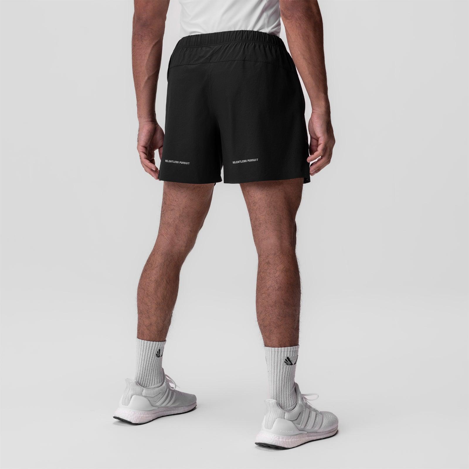 0737. Ripstop 6" Perforated Short - Black Product Image