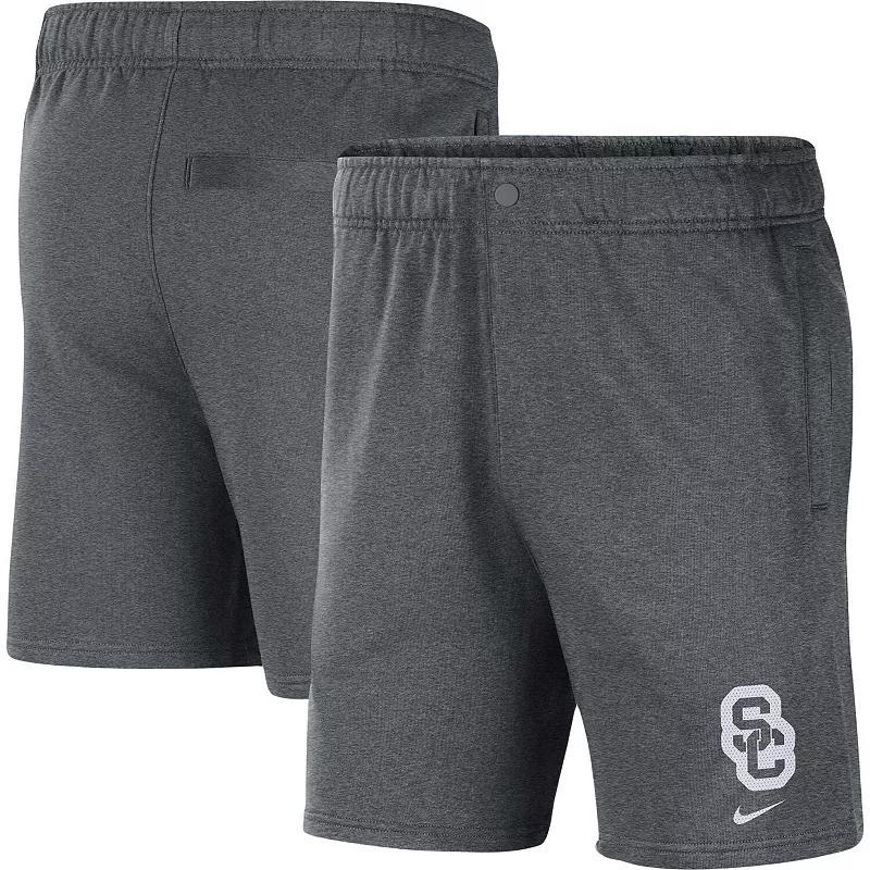 Mens Nike Gray USC Trojans Fleece Shorts Product Image