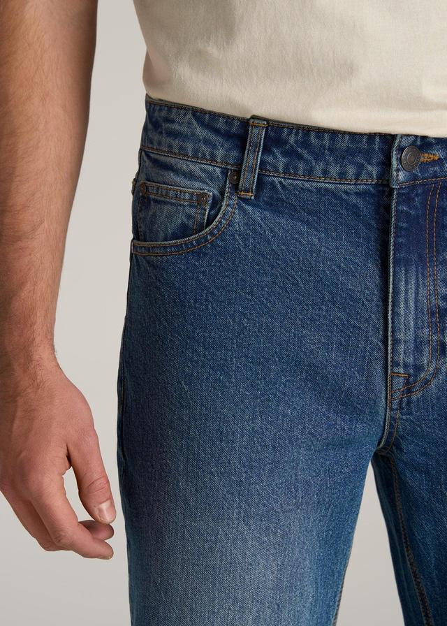 LJ&S STRAIGHT LEG Jeans for Tall Men in Ranch Blue Product Image