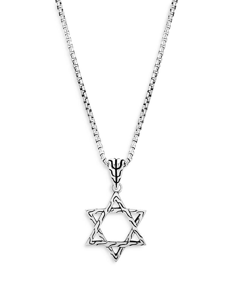 John Hardy Mens Star of David Pendant Necklace Product Image