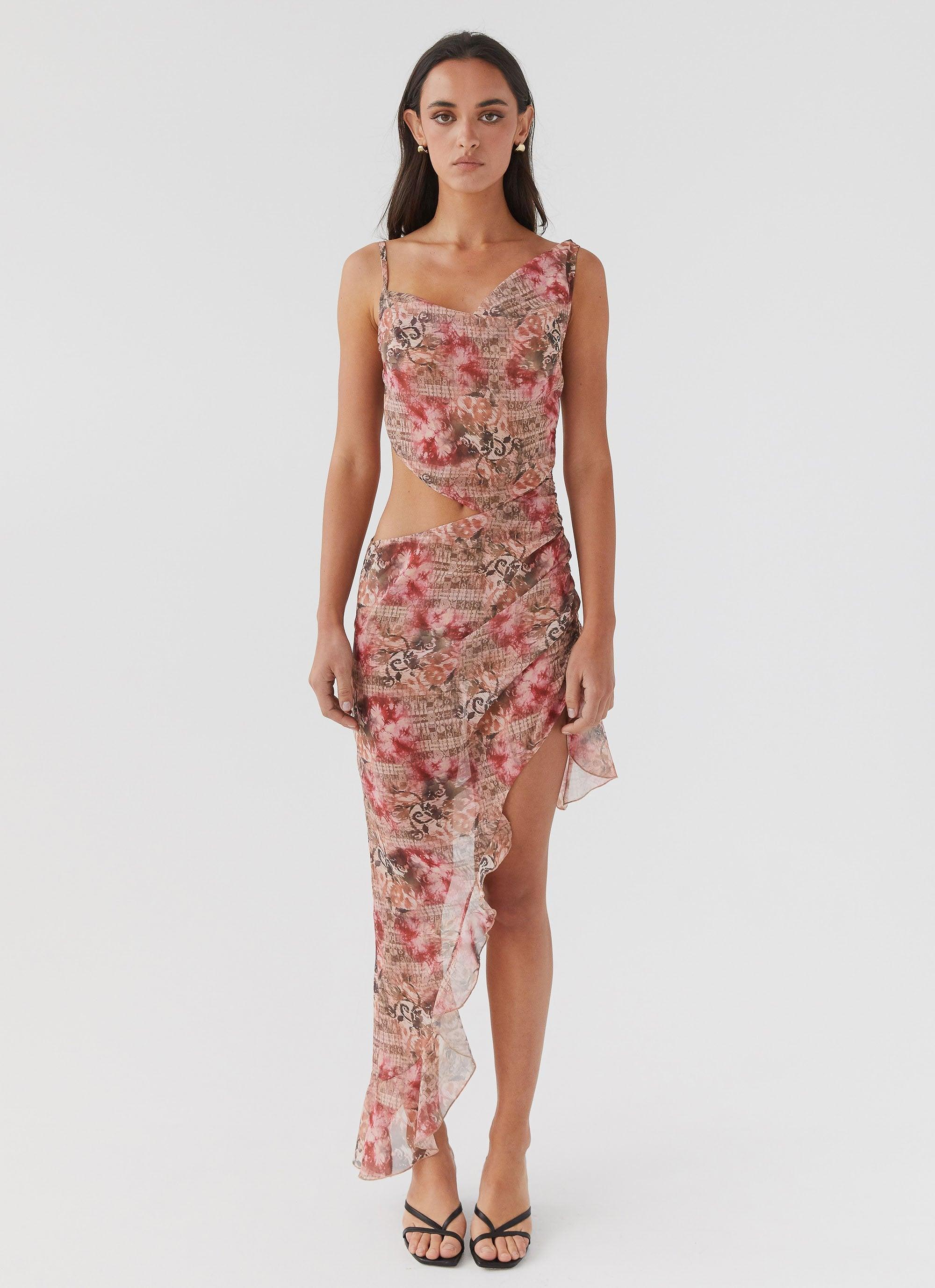 Law Of Attraction Midi Dress - Palais Floral Product Image