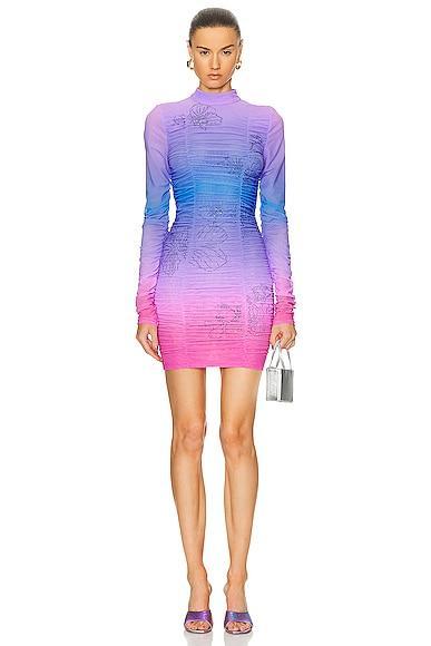 ROCOCO SAND Blake Mini Dress in Purple,Pink Product Image