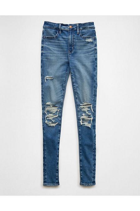 AE Next Level Super High-Waisted Ripped Jegging Women's Product Image