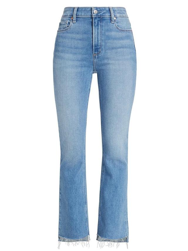 PAIGE Claudine Cropped Flare Raw Hem Jeans - Size: 32 - SWAP MEET W/ LEVE Product Image