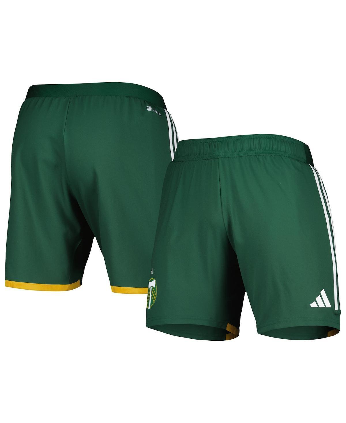 Mens adidas Green Portland Timbers 2023 Away Aeroready Authentic Shorts Product Image