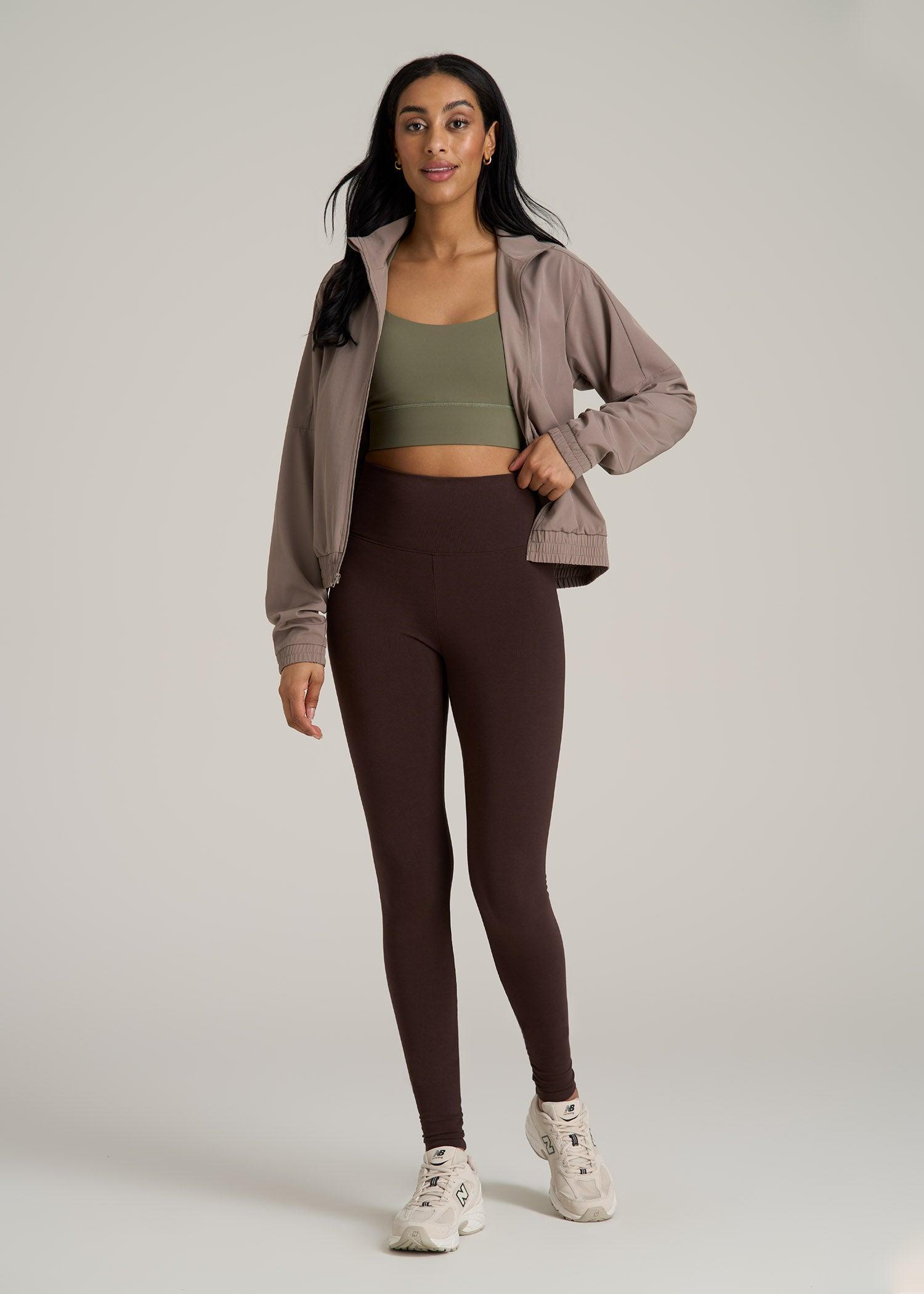 Women's Tall Cotton Leggings in Espresso Product Image