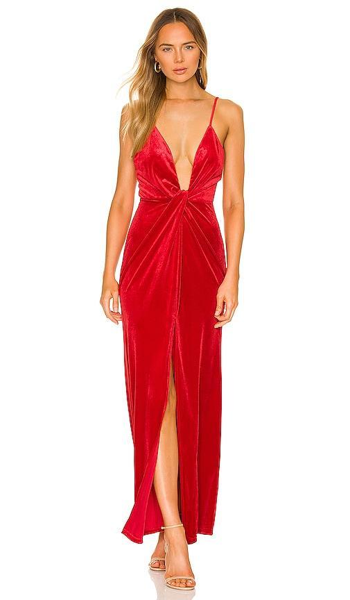 Aurora Deep V Maxi Dress product image