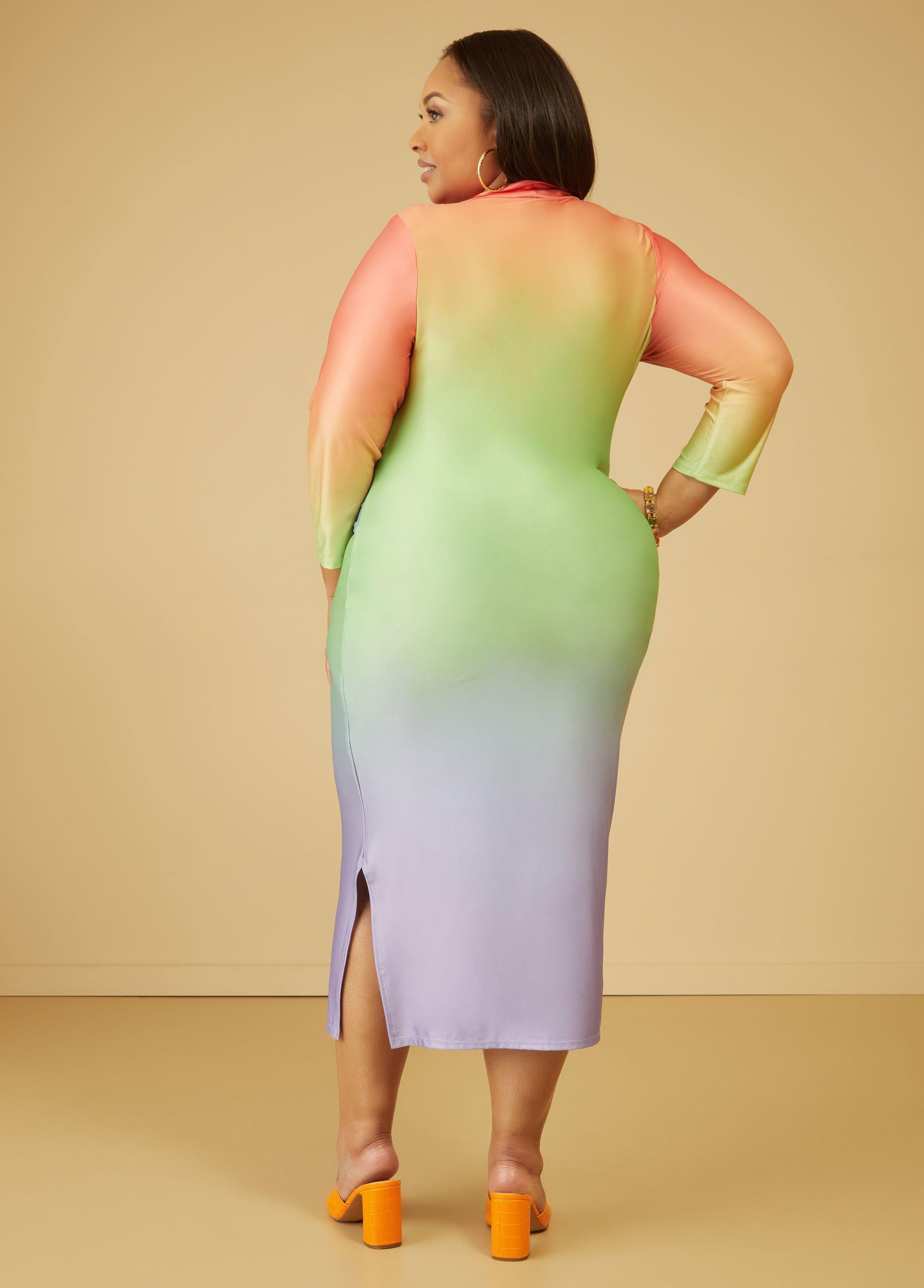 Belted Ombre Midaxi Dress Product Image