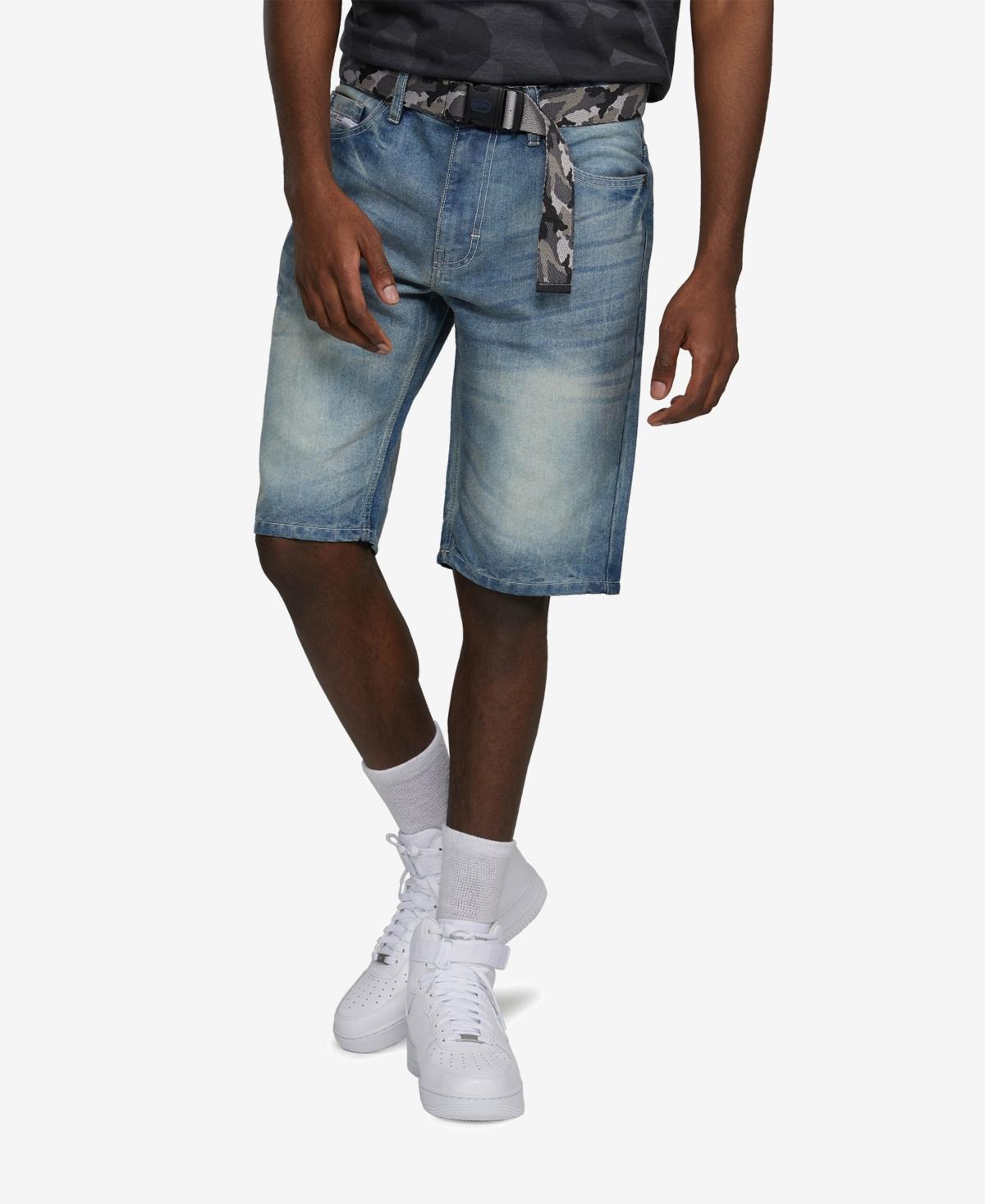 ThreadC Feeling Fresh Belted Denim Short Product Image