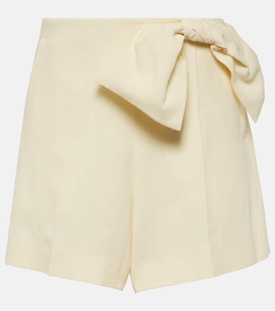 CHLOÉ Linen Shorts In White Product Image