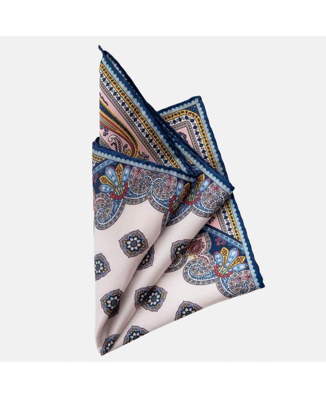 Elizabetta Mens Lugano - Large Silk Pocket Square for Men Product Image