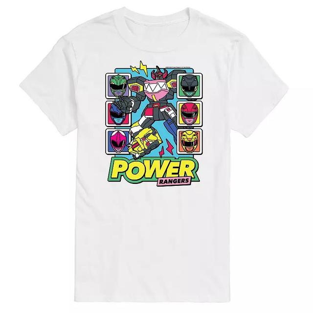 Mens Power Rangers Zord Heads Graphic Tee Product Image