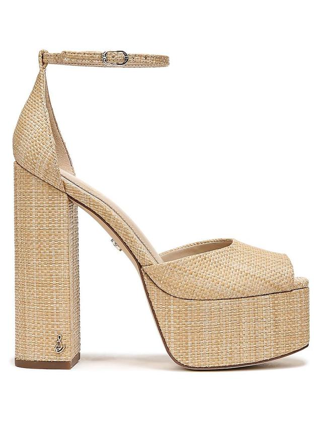 Womens Kori 110MM Raffia Platform Sandals Product Image