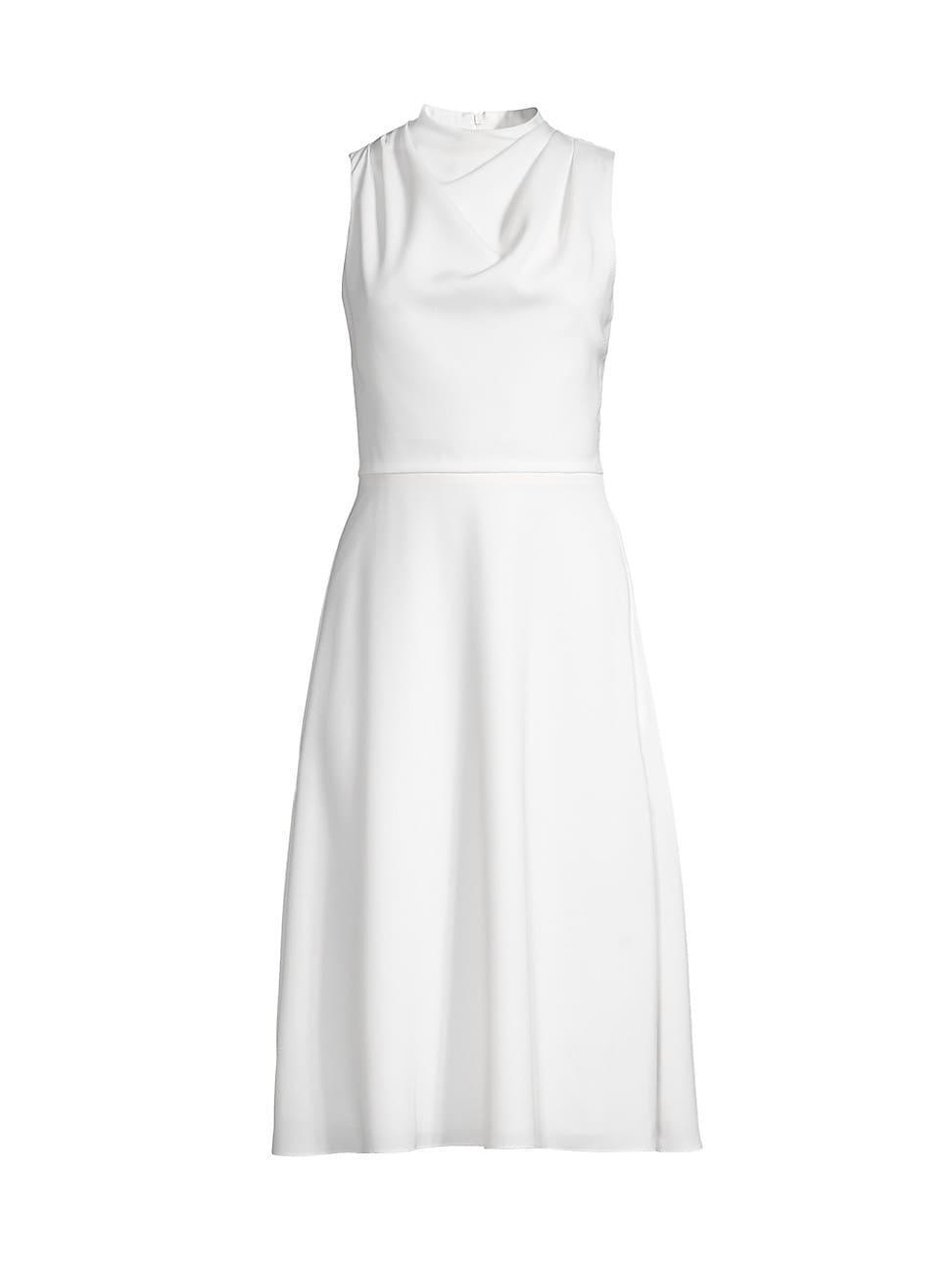 Womens Cleo Crepe-Back Satin Midi-Dress Product Image