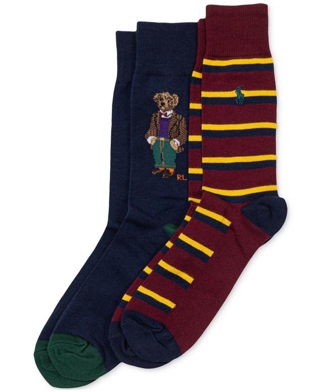 Polo Ralph Lauren Mens 2-Pk. Madison Tweed Bear Slack Socks Product Image