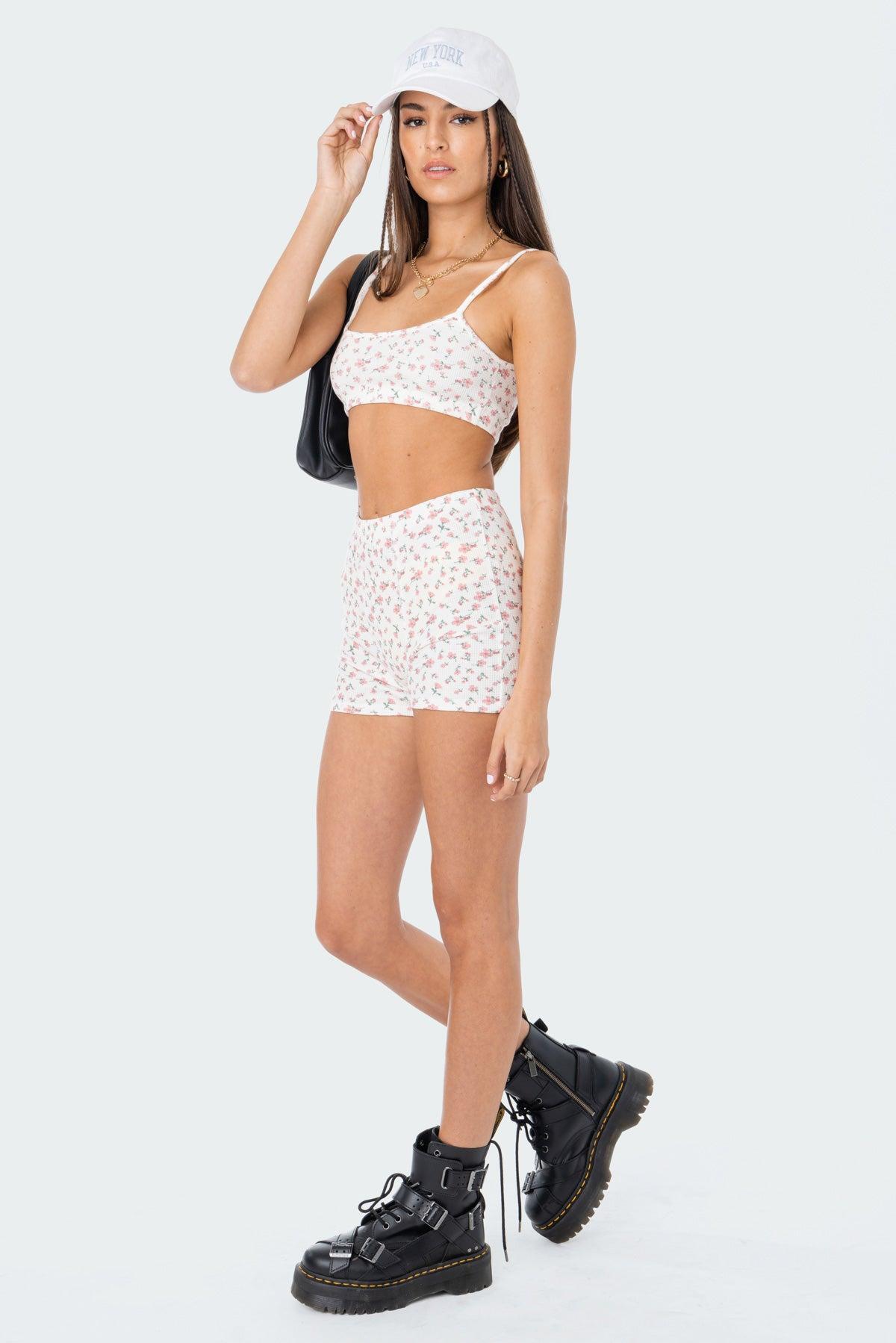 Primrose Waffle Crop Top Product Image