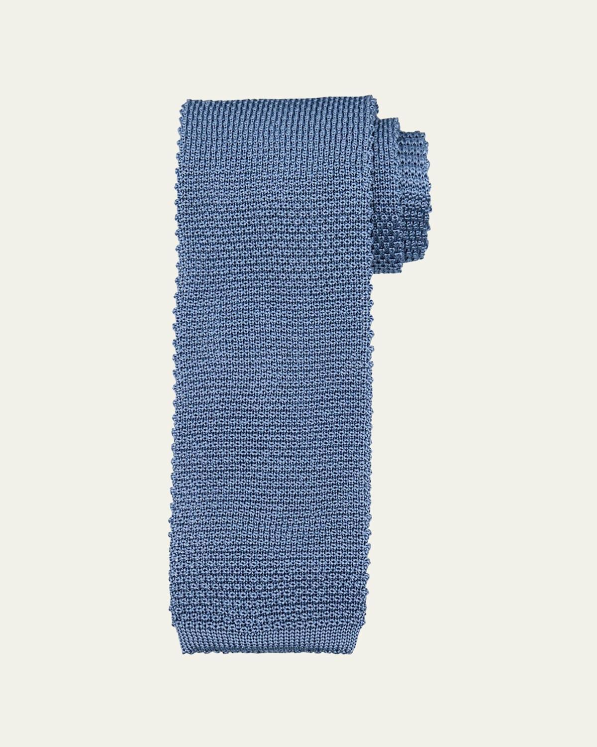 Mens Silk-Cotton Knit Tie Product Image