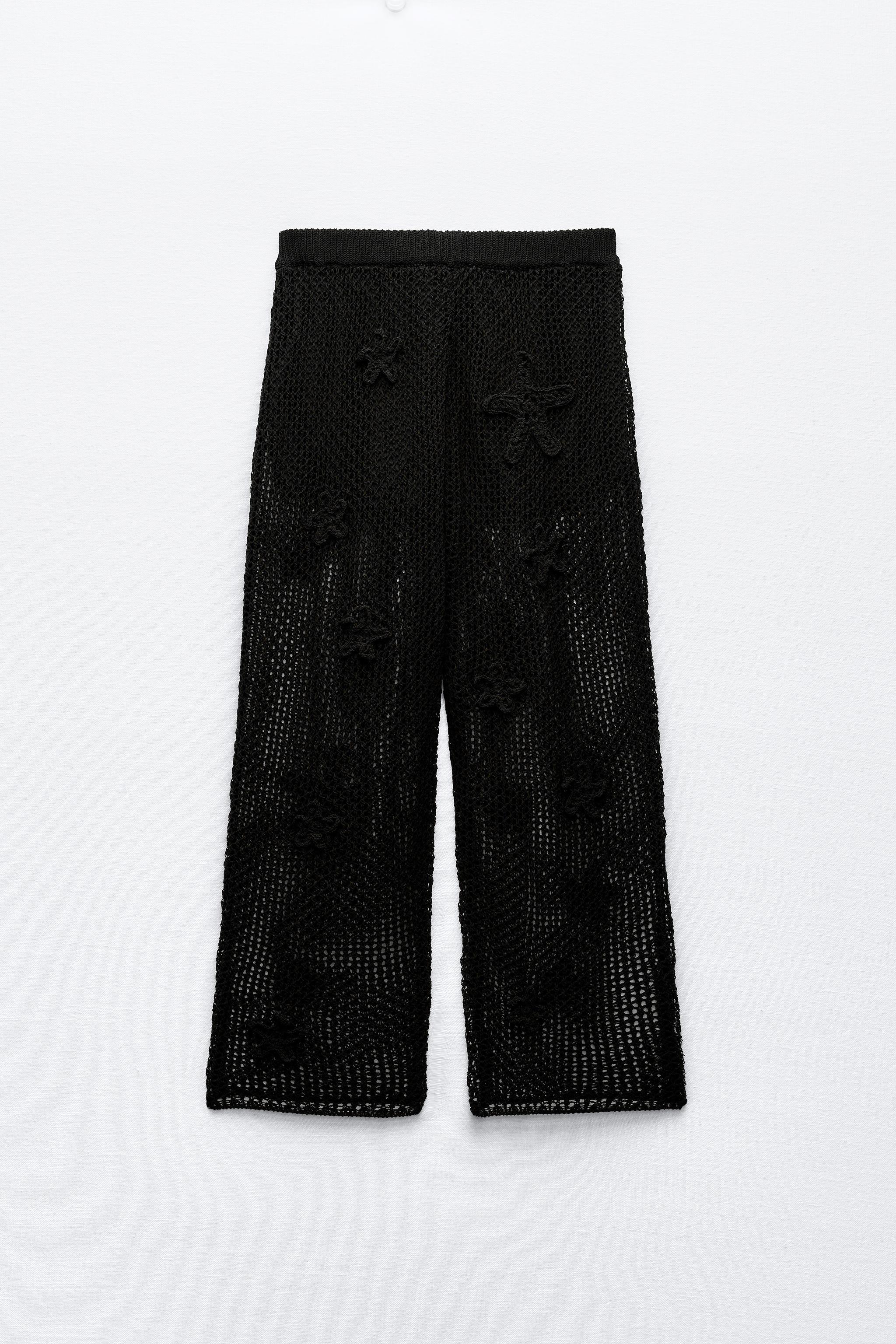 WIDE LEG KNIT PANTS Product Image