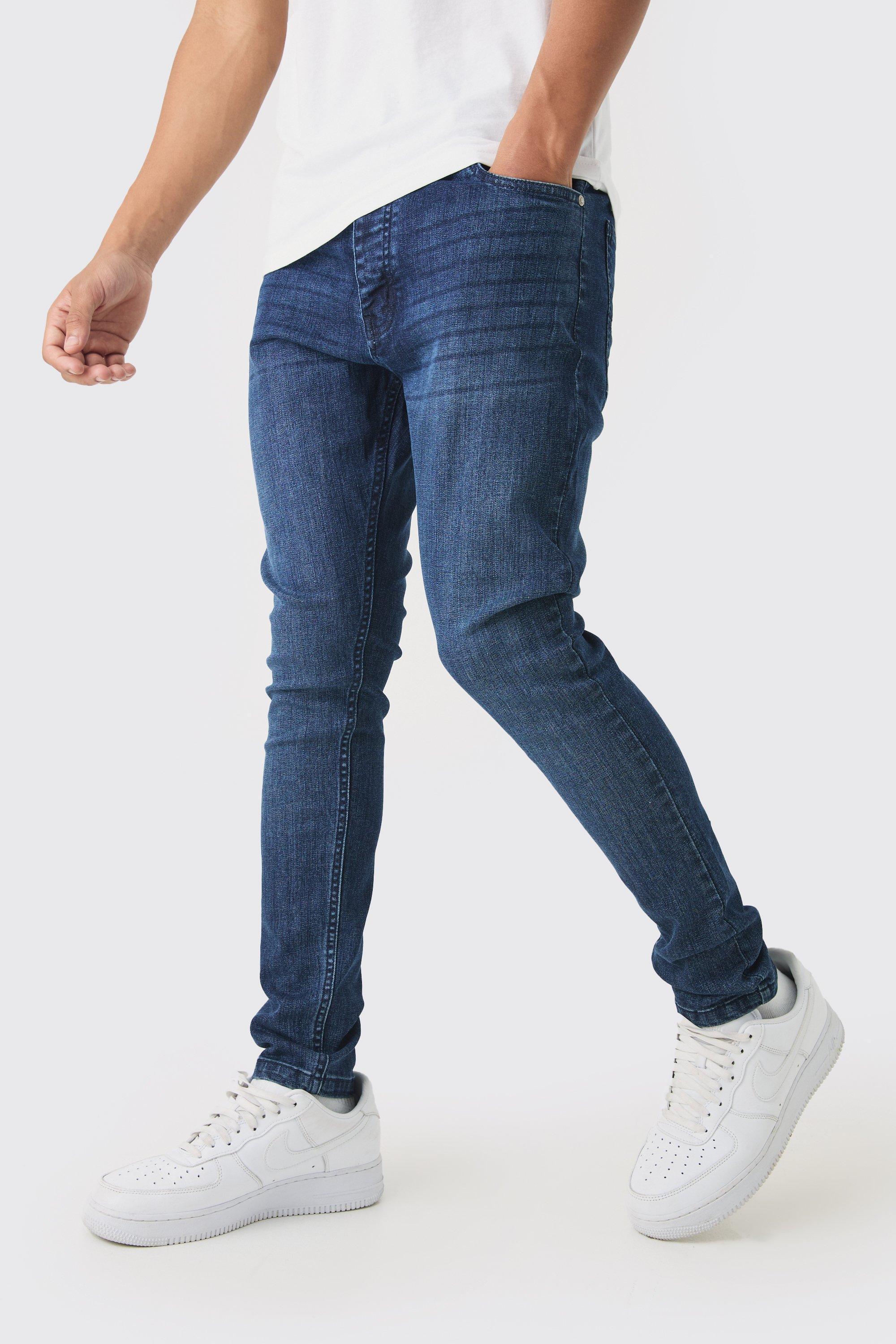 Super Skinny Fit Stretch Jeans | boohooMAN USA Product Image