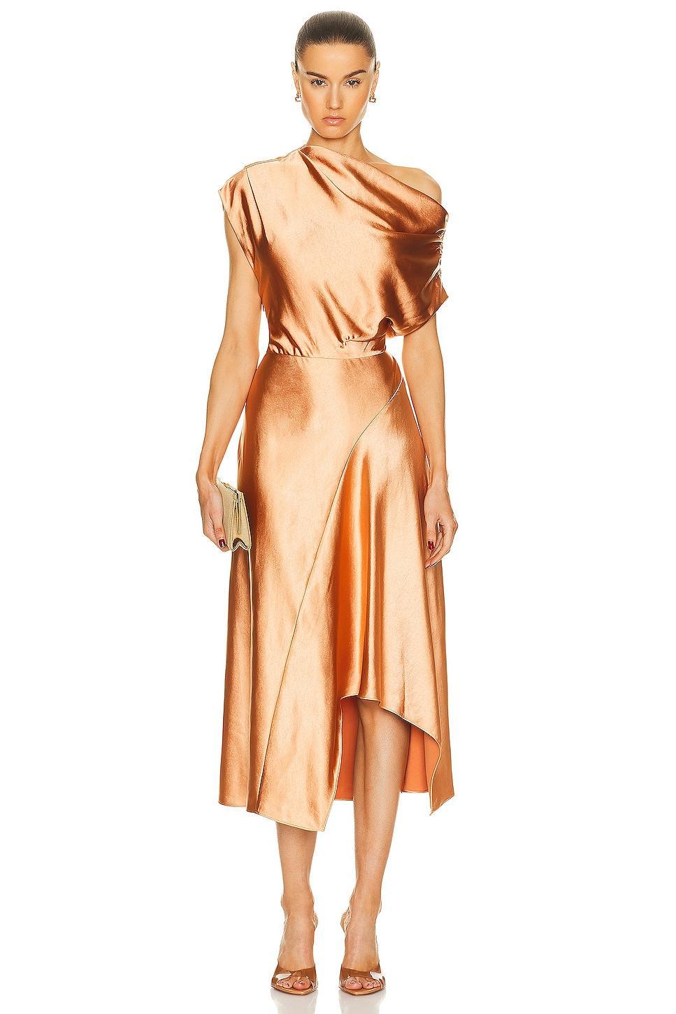 A. L.C. Jasmine Asymmetric Satin Dress Product Image