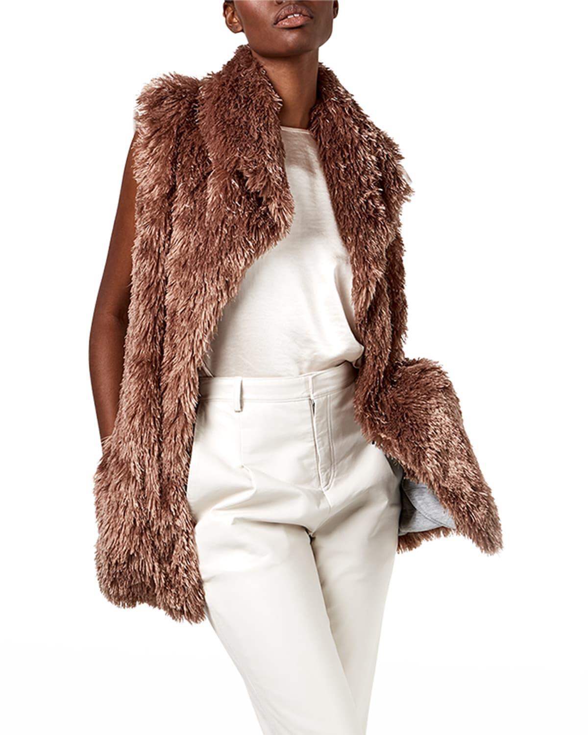 Womens Chamonix Fur Vest Product Image