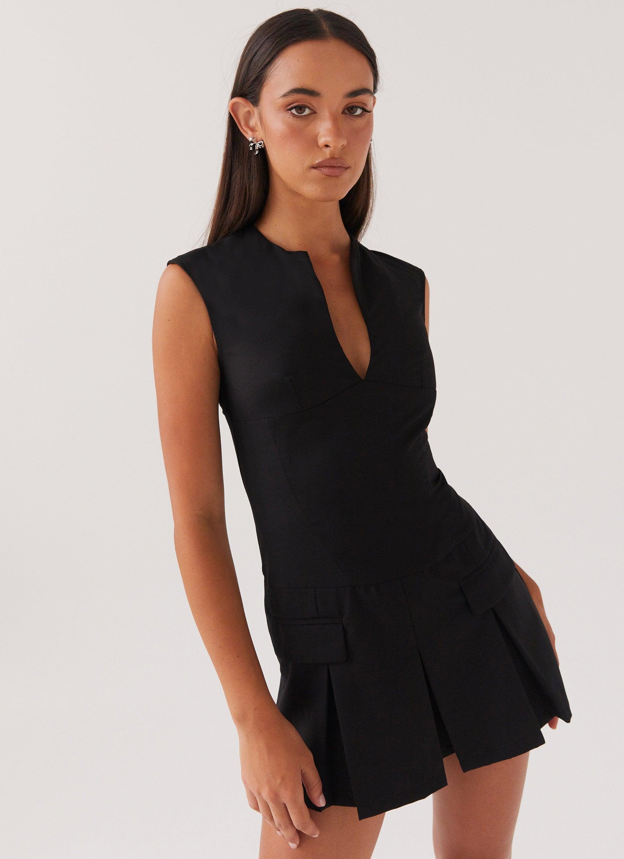 Cassia Mini Dress - Black Product Image