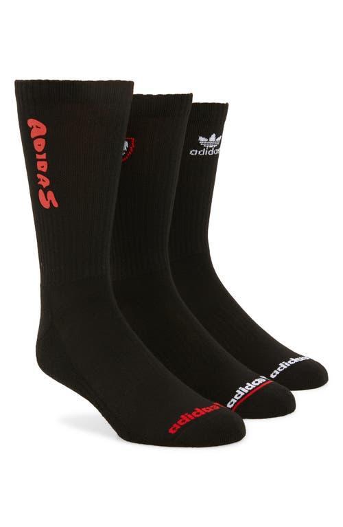 adidas Originals Mens adidas Originals Street 3 Pack Crew Socks - Mens Product Image