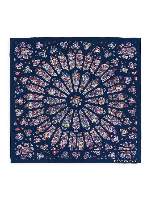 Womens The Rose Window At Notre Dame Silk Scarf Product Image