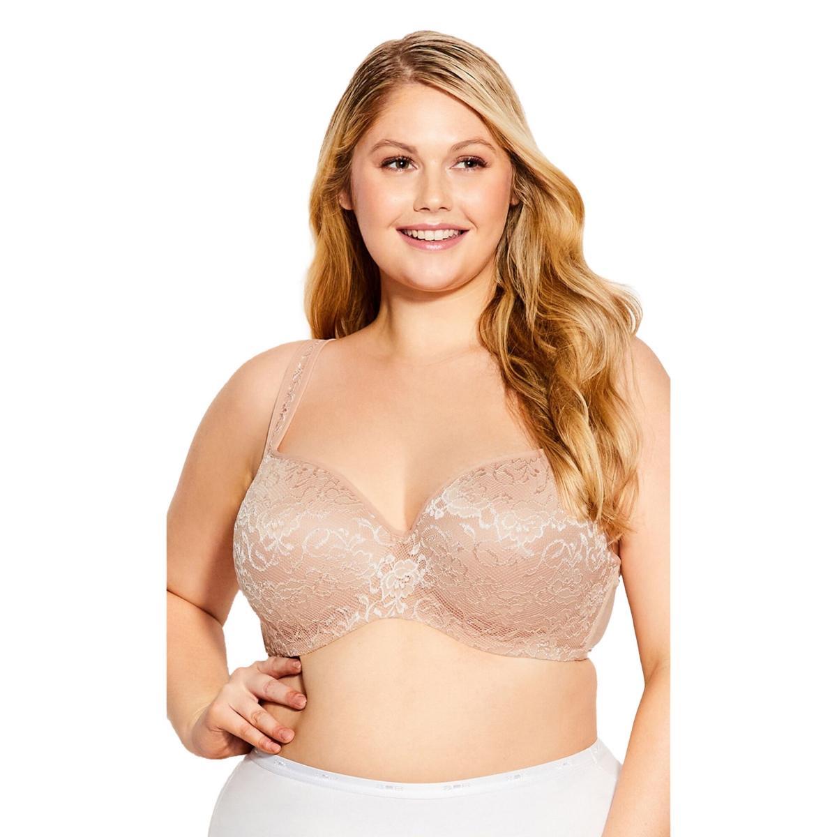 Avenue Womens Lace Balconette Underwire Bra Product Image