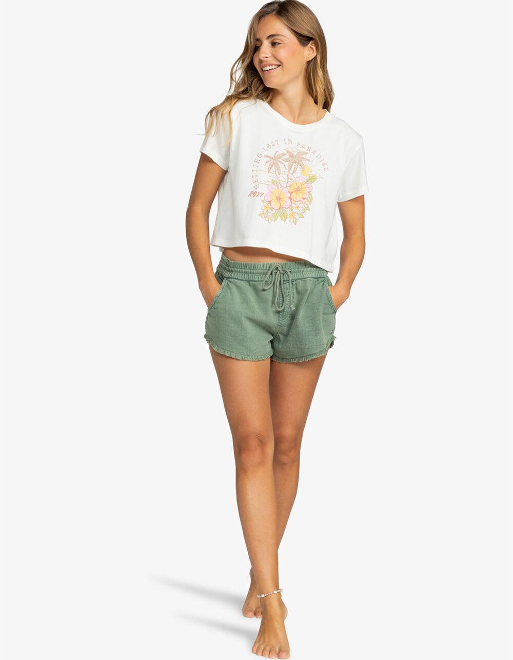 ROXY Hibiscus Paradise Womens Crop Tee Product Image