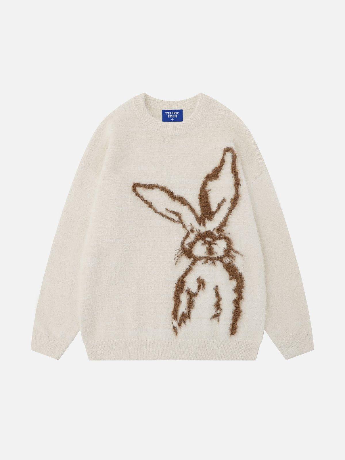 Aelfric Eden Cartoon Rabbit Jacquard Sweater Product Image