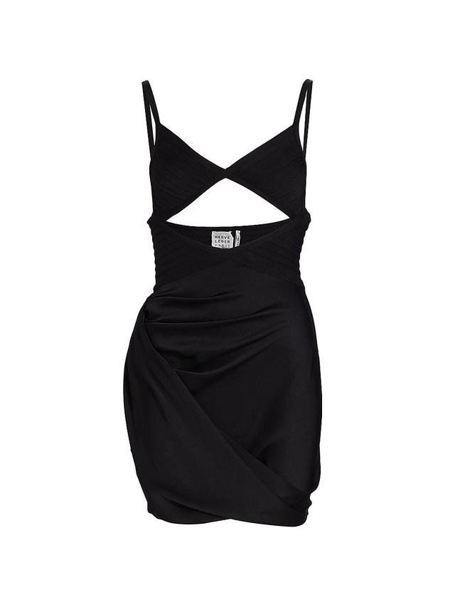 Womens Herv Lger x Law Roach Draped Cut-Out Minidress Product Image