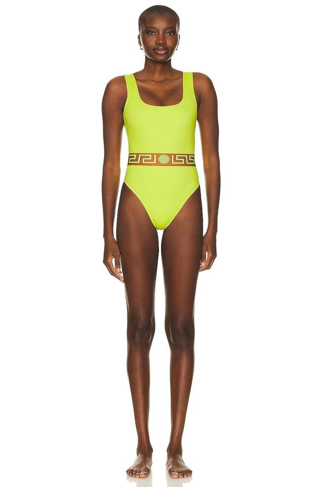 VERSACE Lycra Vita One Piece Swimsuit Yellow. (also in ). Product Image