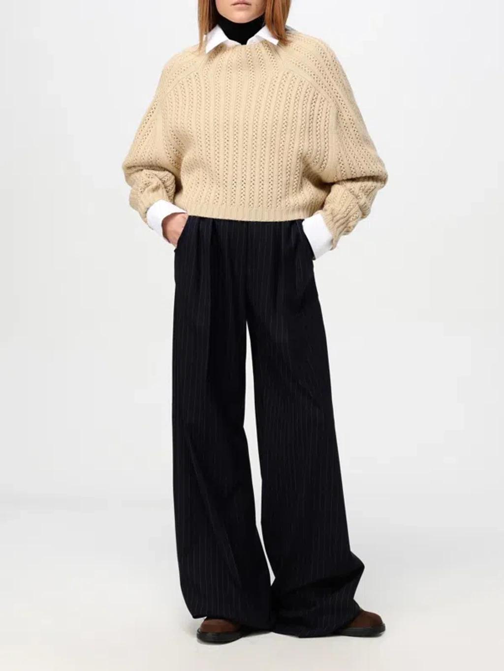 MAX MARA Tricot-knit Cardigan In Beige Product Image