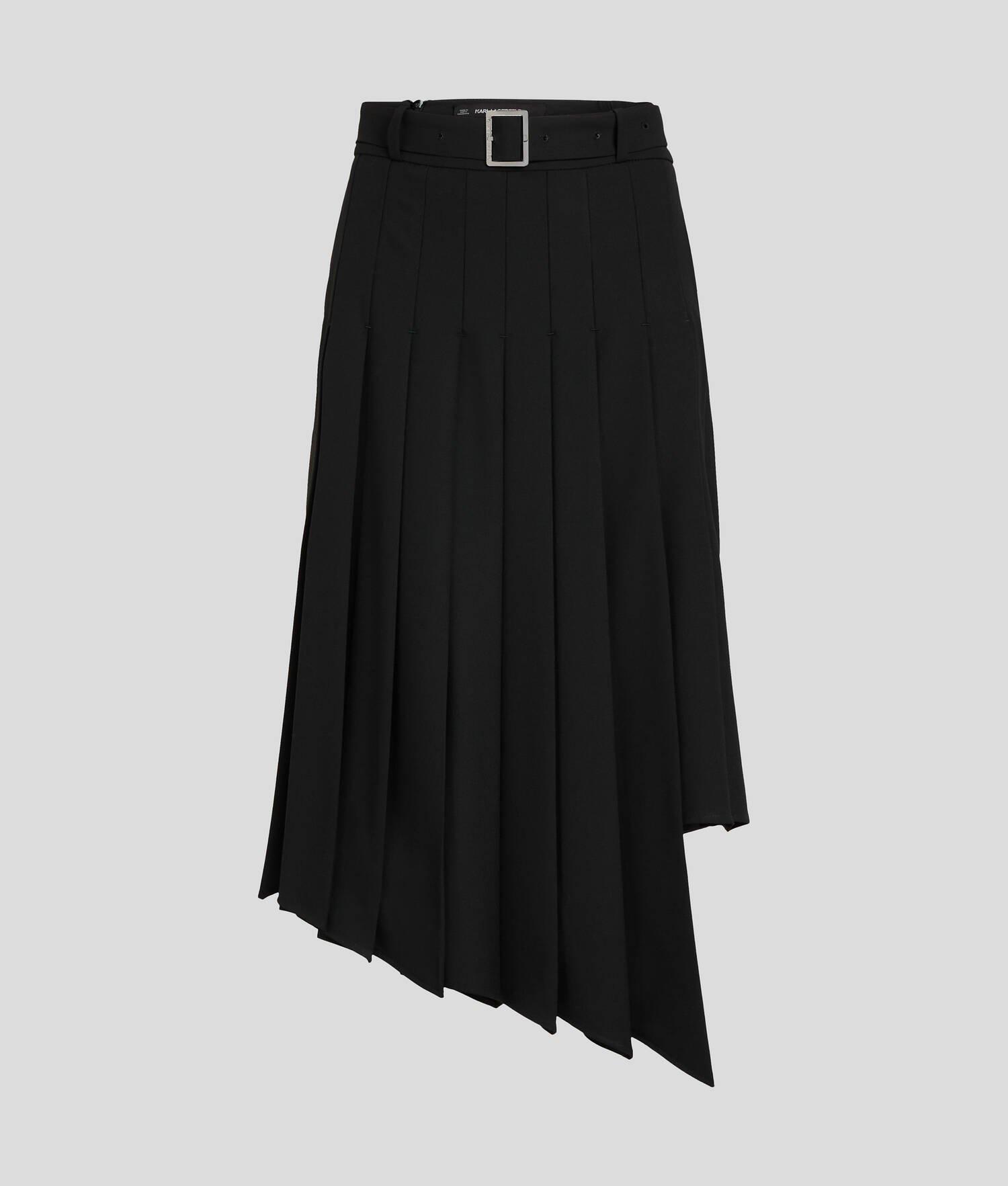 ASYMMETRIC PLEATED SKIRT Product Image