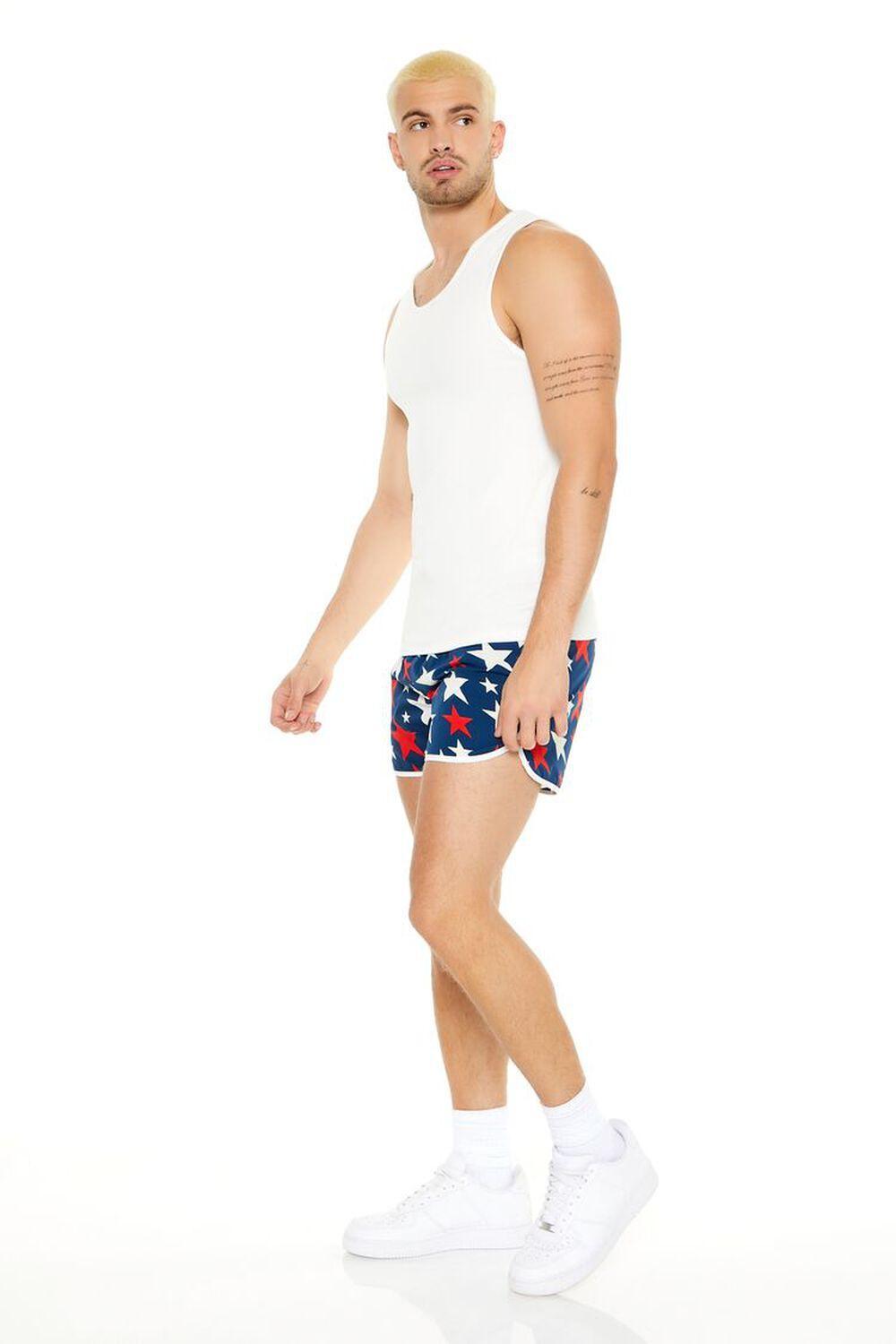 Star Print Drawstring Swim Trunks | Forever 21 Product Image