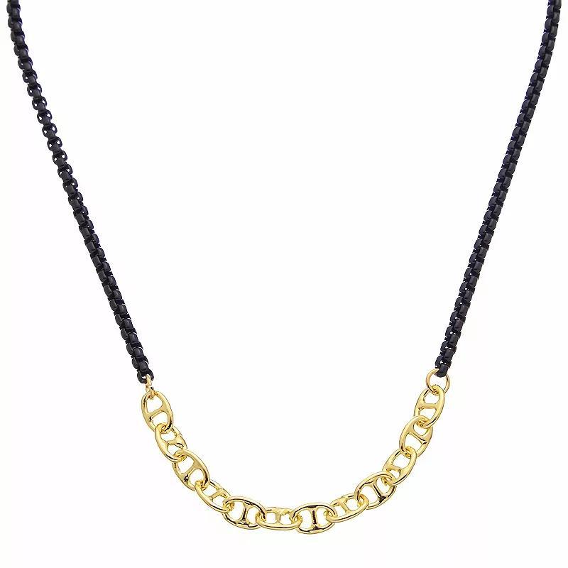 Juvell 18k Gold Plated Two Tone Necklace, Womens Gold Tone Product Image