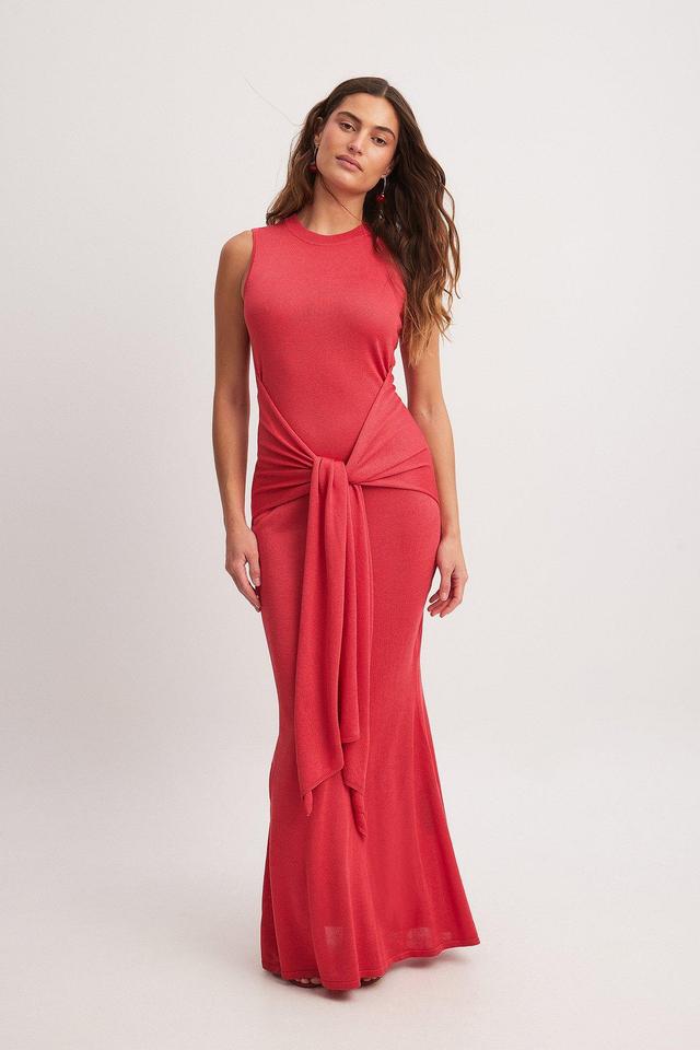 Knitted Maxi Bow Dress Product Image