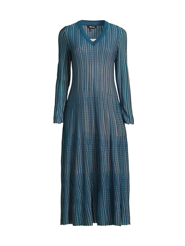 Womens Knit Fit & Flare Midi-Dress Product Image