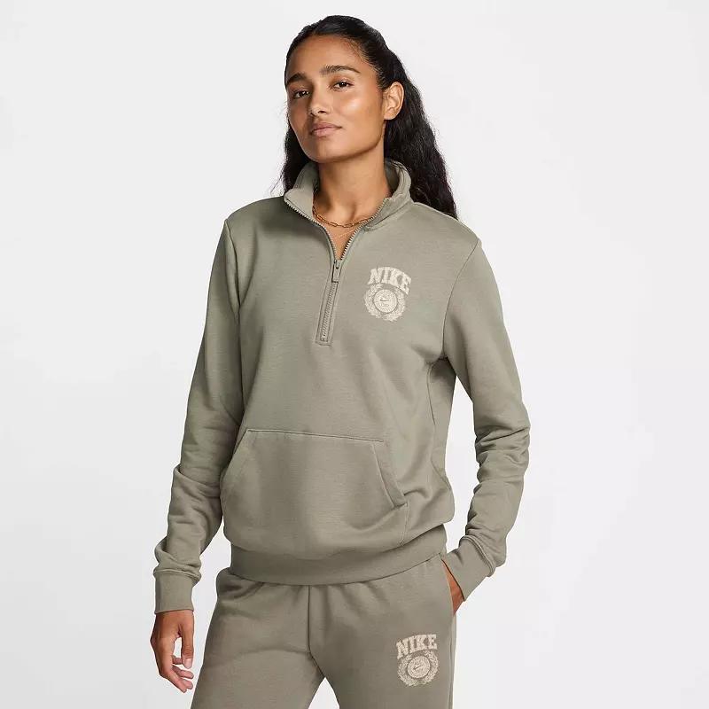 Womens Nike Sportswear Club Fleece 1/4-Zip Top Product Image