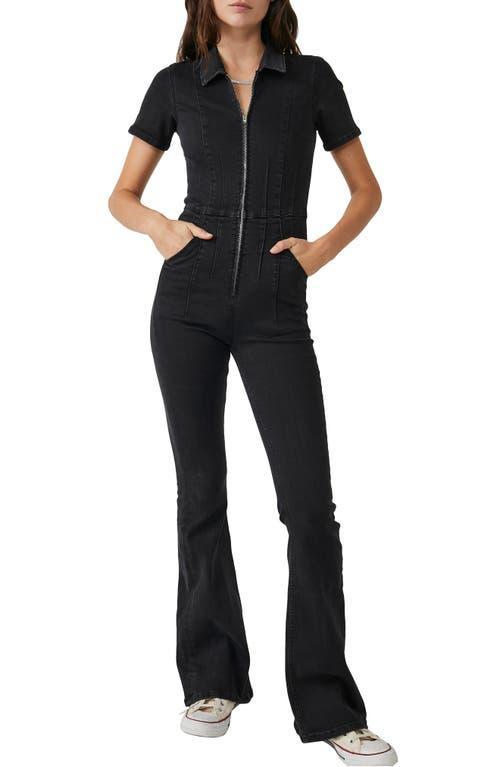 Womens Jayde Twill Flare Jumpsuit Product Image