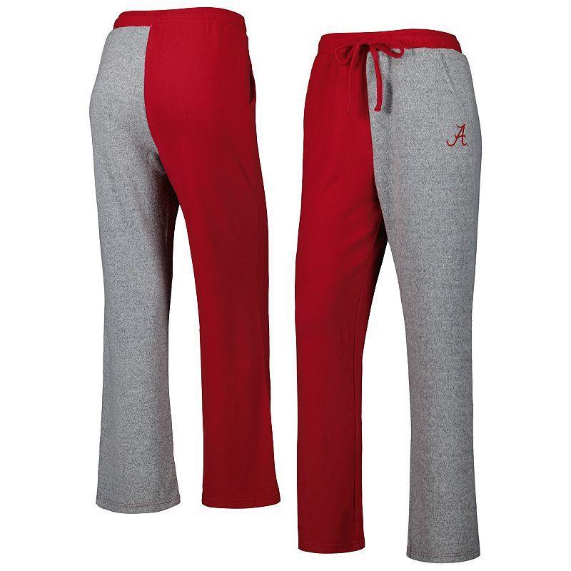 Womens ZooZatz Crimson/Gray Alabama Crimson Tide Colorblock Cozy Tri-Blend Lounge Pants Product Image