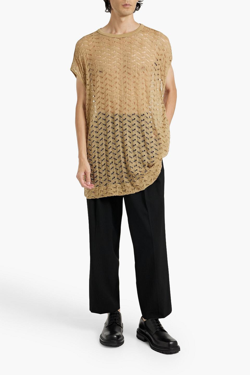 DRIES VAN NOTEN Knit Top In Beige Product Image