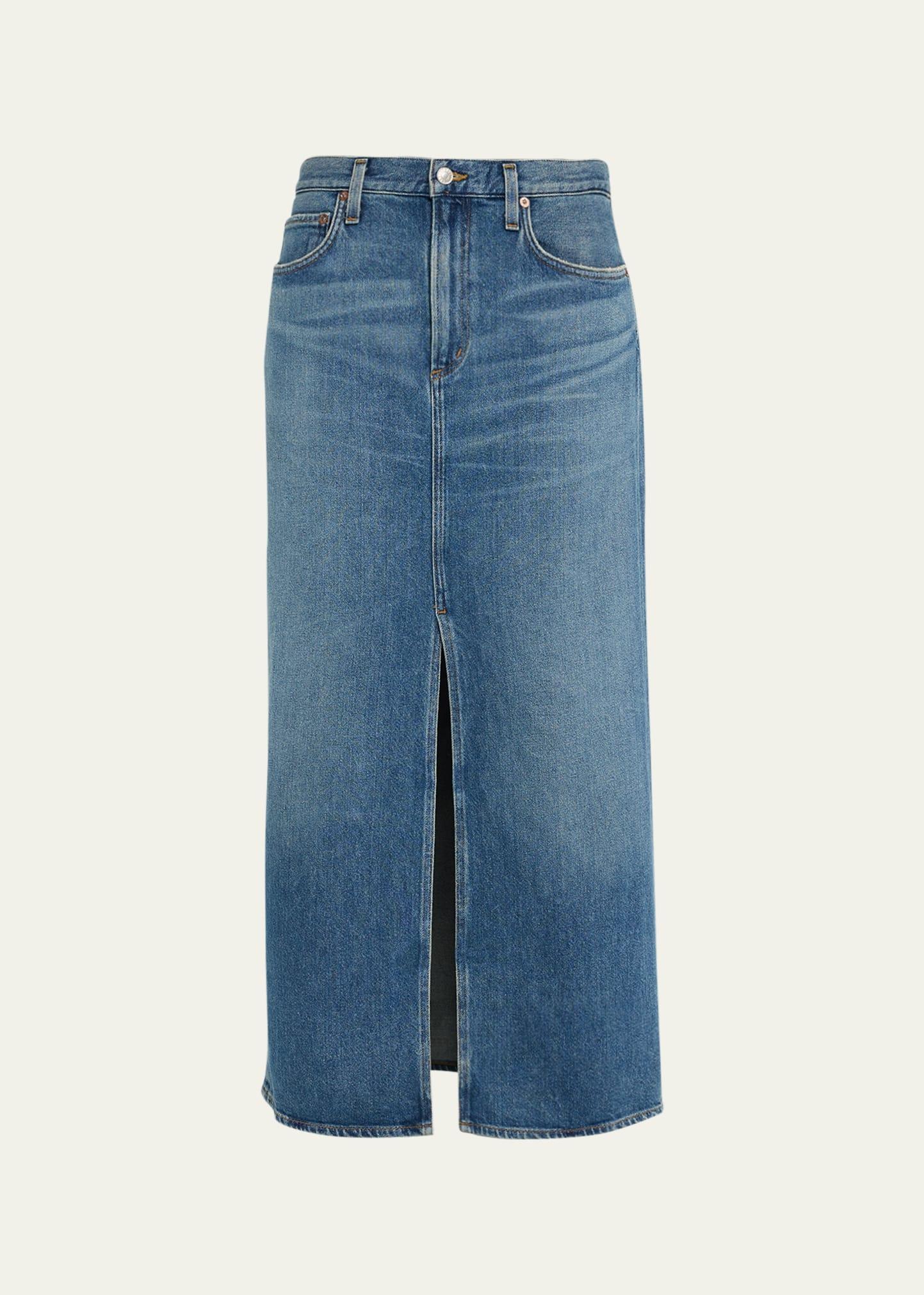 AGOLDE Leif Longline Denim Skirt product image