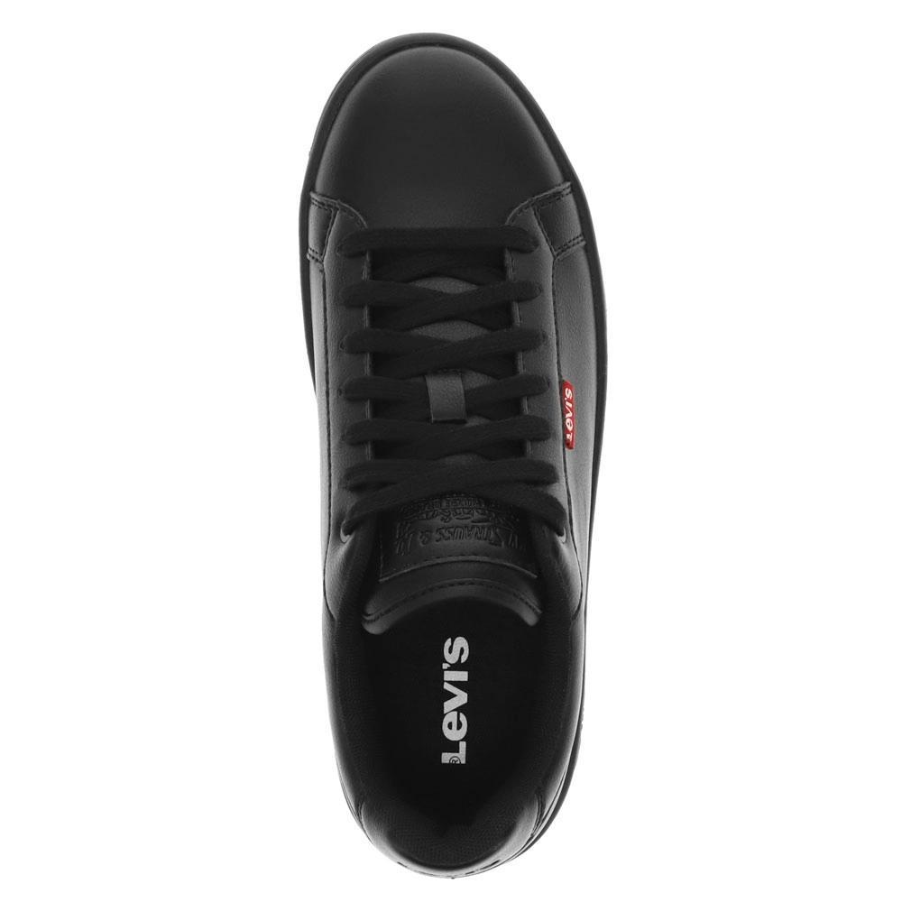 Levi's Womens Carrie Synthetic Leather Casual Lace Up Sneaker Shoe, Black Mono, Size 6.5 Product Image