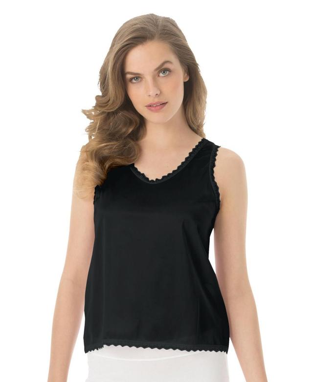 Comfort Choice Womens Lace-Trim Camisole Product Image