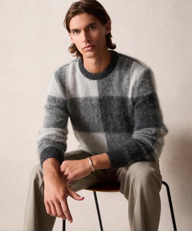 Brushed Buffalo Check Crewneck Sweater Product Image