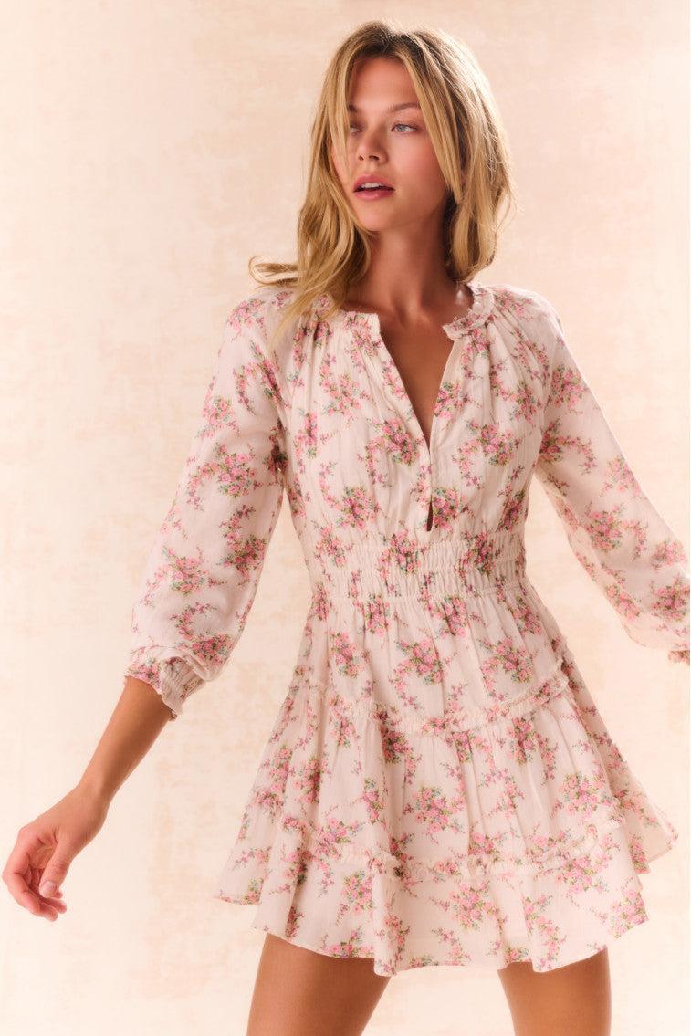 Mellini Floral Cotton Mini Dress Product Image